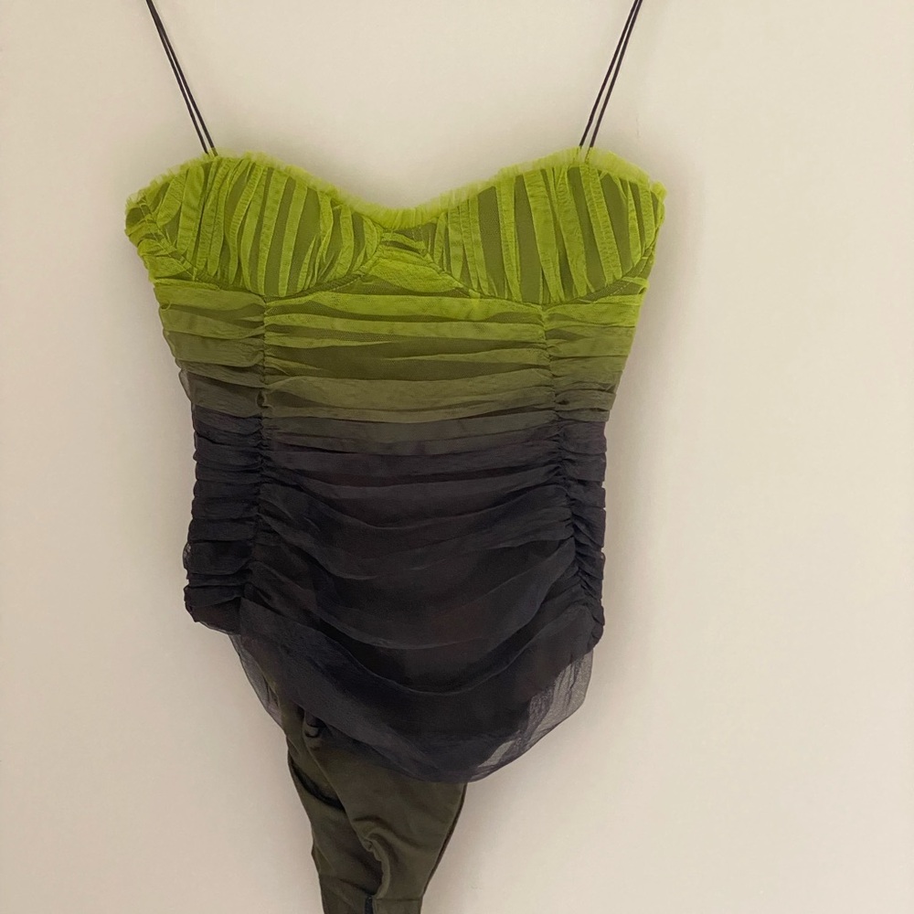 Zara; tulle ombré bodysuit; new, unworn; ✨SUMMER SALE✨ until 9/23